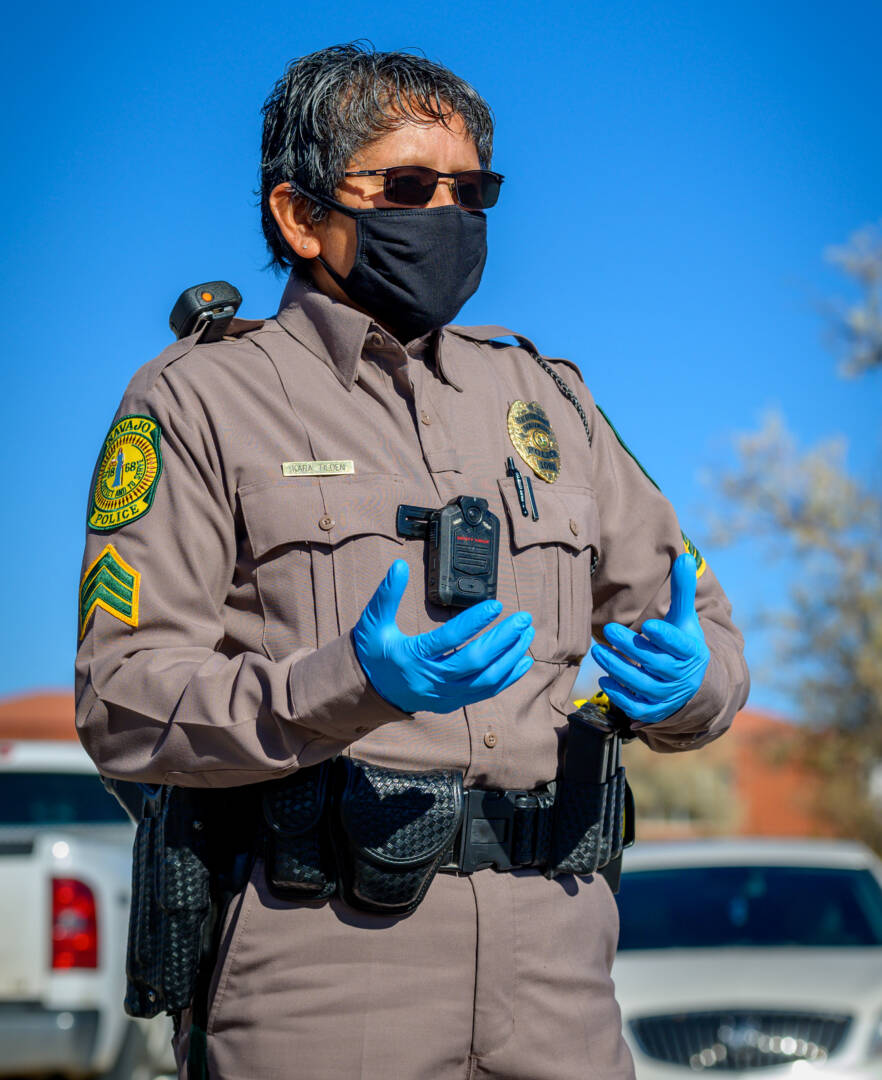 Sgt. Kara Tilden talks about the struggles she and other police officers have faced due to COVID-19. 