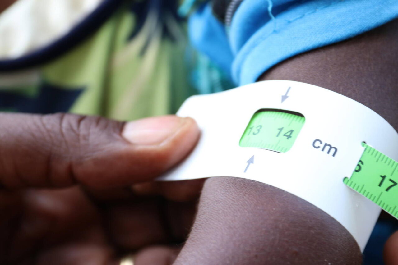 Paulino&rsquo;s MUAC in the green category deems him to be at a healthy weight for his age. 