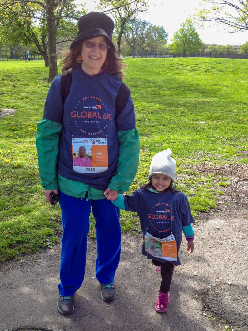 Siachen walks World Vision's Global 6K with her grandmother, Susy
